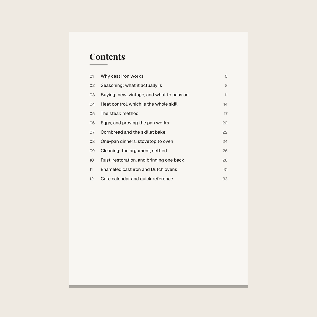 A page from The Cast Iron Book
